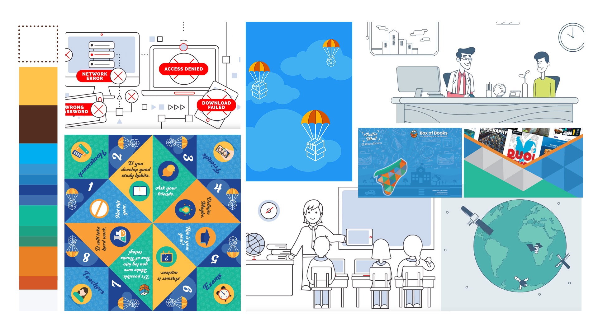 Animation asset production — design and illustration build